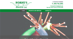 Desktop Screenshot of horneselectric.com