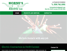 Tablet Screenshot of horneselectric.com
